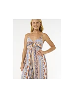 Overal RIP CURL San Carlos Tie Front Jumpsuit, tyrkysová