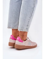 Semišové Sportovní Boty Sneakers Dámské model 21690063 Špinavě Růžové - D.Franklin