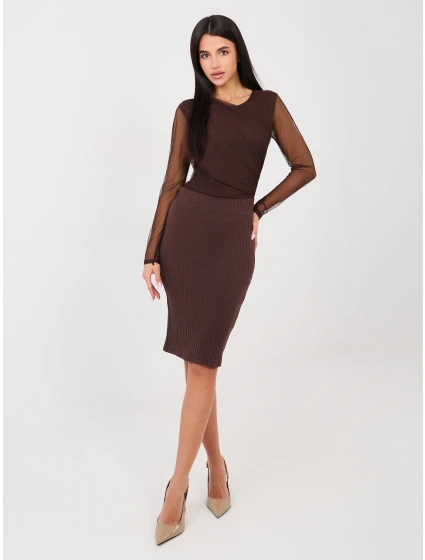 RV SD sukňa A1058.71 tmavohnedá