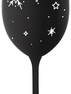 ZIMĚNKA - čierny pohár na víno 350 ml