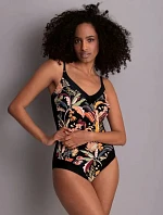 Jednodielne plavky 7725 M2 čierno-žlté - Anita