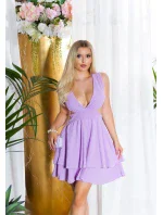 Dámsky sexy overal KOV26245 Light lilac purple - Koucla