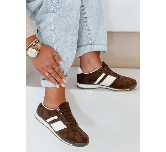 Dámské hnědé tenisky Dstreet model 21992076 - FashionStreet