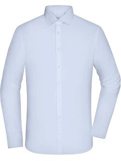 JN Popelínová košile slim fit s dlouhým rukávem 02. light blue model 22445804 - Daiber