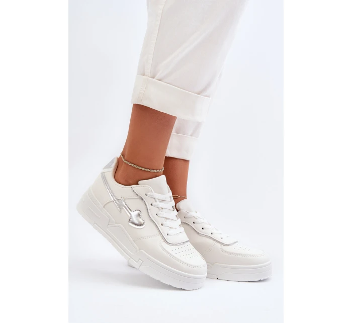 Dámské tenisky na platformě bílé model 21653076 - Boto