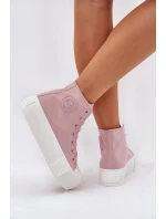Dámské Tenisky Na Platformě Big Star model 21695247 Růžové - Big Star Shoes Dámské Tenisky Na Platformě Big Star model 21695247 Růžové - Big Star Shoes