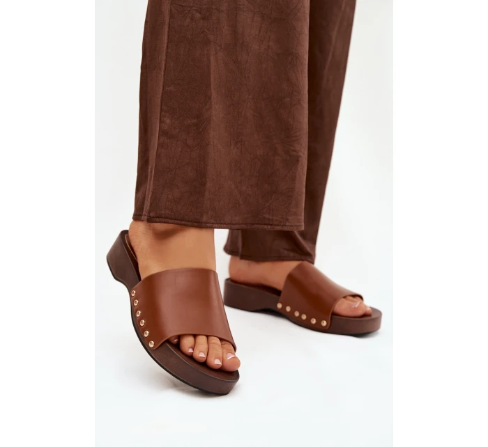 Dámské pantofle s přezkami Camel Terissa Dámské pantofle s přezkami Camel Terissa