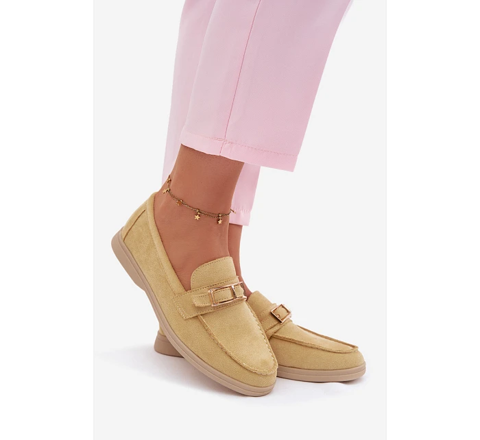 Dámské mokasíny Žluté s přezkou Belinae