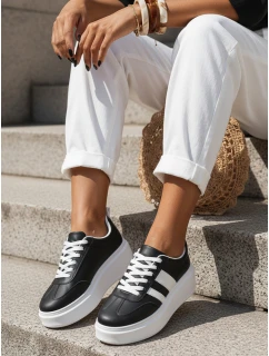 Dámske čierne tenisky FashionStreet ZY1395
