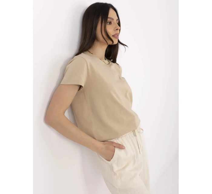 T shirt CLM TS model 21091808 beżowy - FPrice