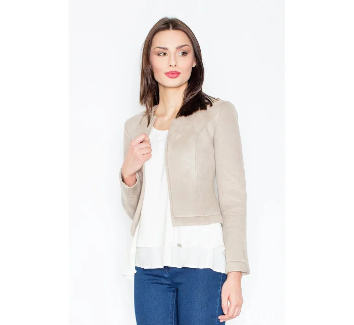 Dámské sako model 21101167 olivové - Figl Dámské sako model 21101167 olivové - Figl