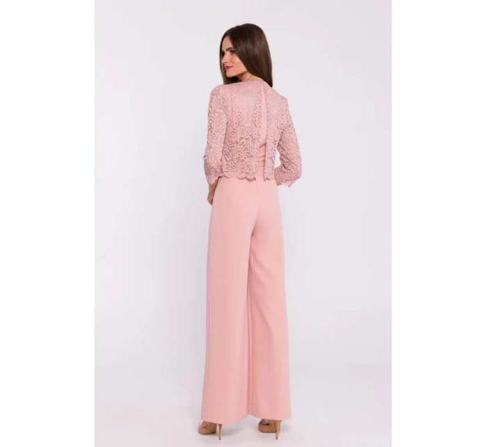 Dámsky overal S381 Powder Pink - Stylove