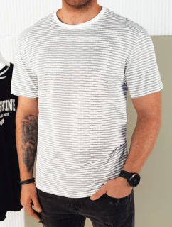 Pánské bílé tričko s potiskem Dstreet RX5399