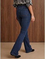 Jeansy damskie z paskiem niebieskie model 22554699 - FashionStreet