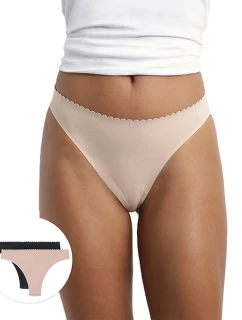 Dámská tanga 2 ks DIM BODY TOUCH THONG 2 ks - BELLINDA - černá