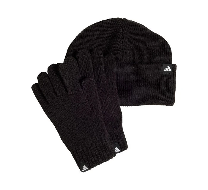 Detský set adidas čiapka + rukavice čierna JP2783