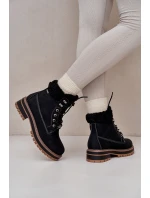 Zateplené dámské boty Big Star model 21669664 Černé - Big Star Shoes Zateplené dámské boty Big Star model 21669664 Černé - Big Star Shoes