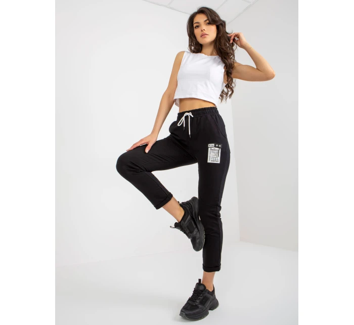 RV DR 7520.82 tepláky čierne RV DR 7520.82 tepláky čierne