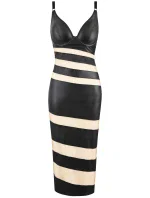 Šaty V-10879 čierne - Axami