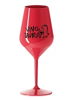 VÍNOSAURUS - červený nerozbitný pohár na víno 470 ml