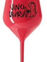 VÍNOSAURUS - červený nerozbitný pohár na víno 470 ml
