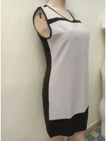 Elegantné dámske šaty HS-318 šedo-čierne - Golden Days Paris