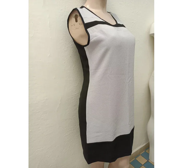 Elegantné dámske šaty HS-318 šedo-čierne - Golden Days Paris