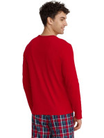 Pánske pyžamo 40950-33X Glance Červená s tmavomodrou - HENDERSON