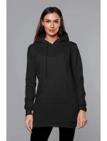 Čierna dámska klokanie mikina (YS10003-3)