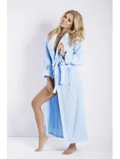 Dámsky župan Eliza long light blue - DKAREN