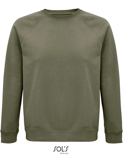 SOL'S Space Unisexová mikina s raglánovými rukávmi z bio bavlny 25.3567 khaki SOL'S Space Unisexová mikina s raglánovými rukávmi z bio bavlny 25.3567 khaki
