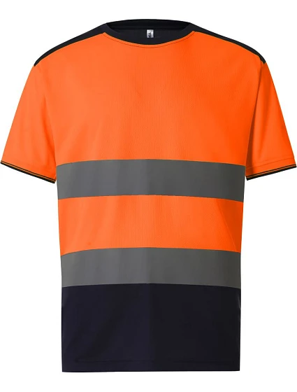 Tričko Yoko HVJ 400 Hi-Vis 79.J400, hi-vis, oranžová/námornícka modrá Tričko Yoko HVJ 400 Hi-Vis 79.J400, hi-vis, oranžová/námornícka modrá