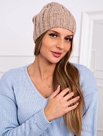 Fleecová čiapka Ida K320 tmavo béžová