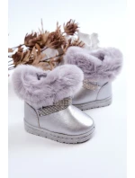 dětské sněhule s kubickými zirkony stříbrný model 21575385 - Boto dětské sněhule s kubickými zirkony stříbrný model 21575385 - Boto