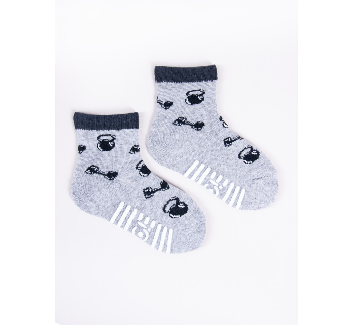 Yoclub Detské poloterry bavlnené ponožky SKA-0020C-AA0A Viacfarebné