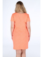 Dámske voľnočasové šaty aj pre plnoštíhle oranžové - Oranžová - Efect