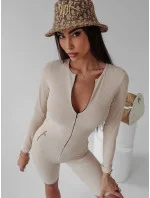 Dámský overal model 18503368 béžový - Ola Voga Dámský overal model 18503368 béžový - Ola Voga