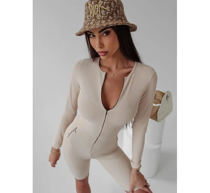 Dámský overal model 18503368 béžový - Ola Voga Dámský overal model 18503368 béžový - Ola Voga