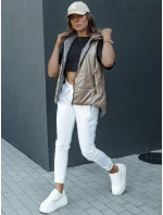 Dámska prešívaná vesta ICONVEST camel FashionStreet TY4433 Dámska prešívaná vesta ICONVEST camel FashionStreet TY4433