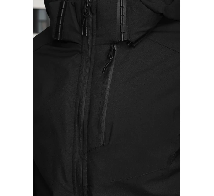 Pánská zimní bunda s kapucí černá model 21995627 - Dstreet