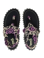 Gumbies - dámske žabky Slingback - BLACK SWIRLS