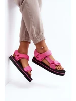 Dámské sandály na platformě Lee Cooper Fuchsia Dámské sandály na platformě Lee Cooper Fuchsia