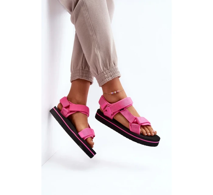 Dámské sandály na platformě Lee Cooper Fuchsia Dámské sandály na platformě Lee Cooper Fuchsia