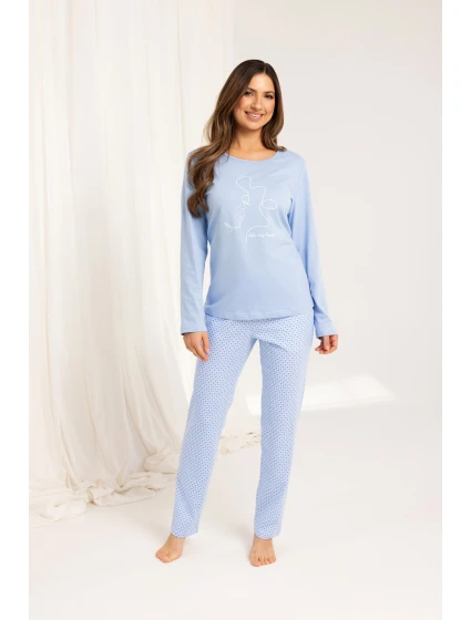 Dámské pyžamo Regina 704 long/r M-XL