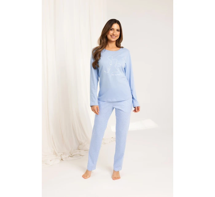 Dámské pyžamo Regina 704 long/r M-XL