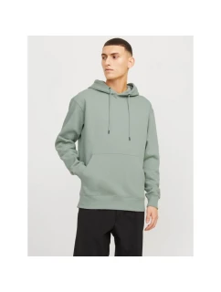 Jack&Jones pánska mikina JJESTAR BASIC SWEAT HOOD NOOS 12208157 ICEBERG GREEN