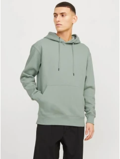 Jack&Jones pánska mikina JJESTAR BASIC SWEAT HOOD NOOS 12208157 ICEBERG GREEN