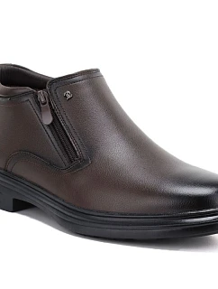 Pánské hnědé boty se zipem model 22399903 - McKeylor