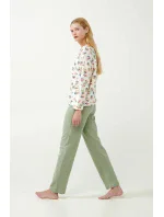 Vamp - Pastelové kvetinové pyžamo 21354 - Vamp Vamp - Pastelové kvetinové pyžamo 21354 - Vamp