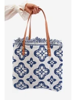 Vzorovaná velká plážová taška bílá model 21662145 - Boto